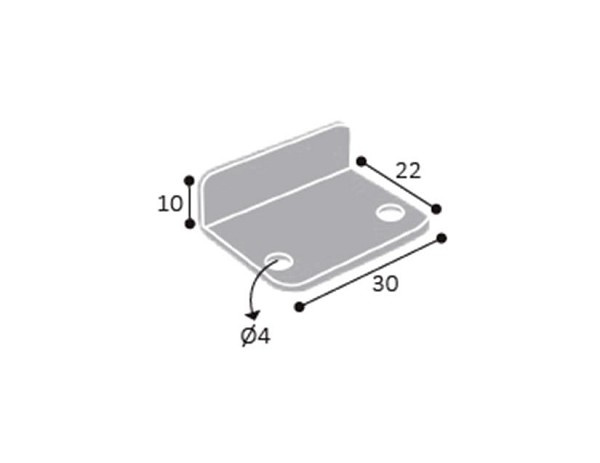 Cantoneira Espelho Bt 02 Zb (peça) 