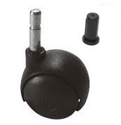 Rodizio Sq40 Hg7x50 C/pino P/bucha 6521 Preto (peça) 