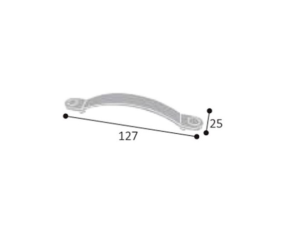 Puxador Pz 102 Milan Arco 96mm Ouro Velho (peça) 