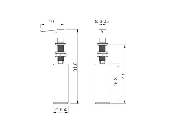 Dosador De Sabao Inox 304 500ml 94517004 (peça) 