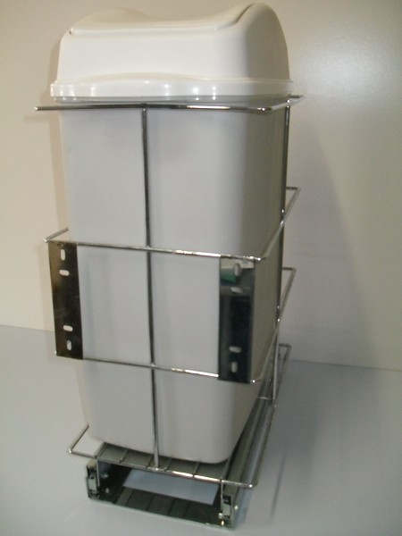 Lixeira 1 Cesto Corred Telesc Ch Crom (peça) 