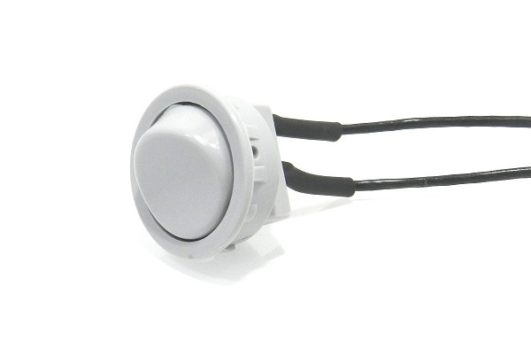 Interruptor Tecla Redonda C/cabo Cinza (peça) 