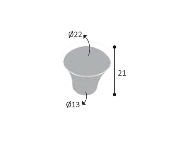 Puxador Pz 45 Botao 22mm Ouro Velho (peça) 