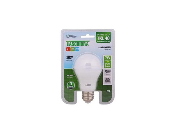 Lampada Led Tkl 40/7w 6500k Tas *** (peça) 