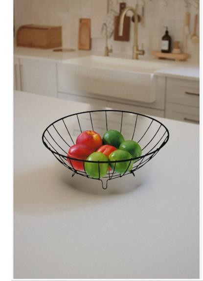 Fruteira Redonda 1 Posicoes Preto Fosco 991pt (peça) 