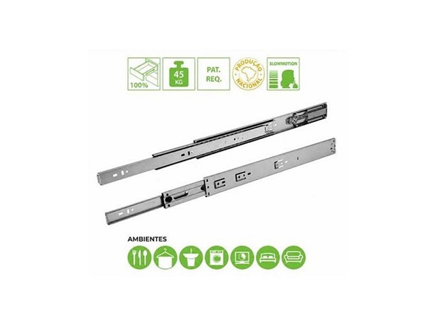 Corredica Telesc Tt 45 550mm Slow (m) Fgv (par) 