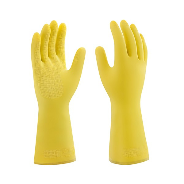 Luva Latex Media (8) Amarela Prot (par) 