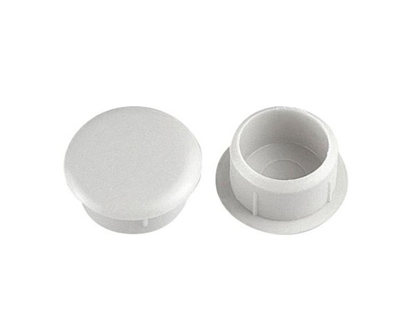 Tapa Furo 10mm Branco (cento) 