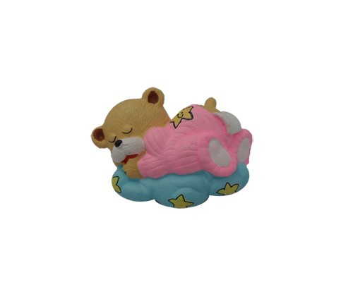 Puxador Res Urso Dorminhoco Azul Fll (peça) 