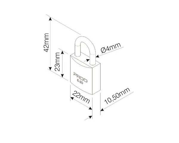 Cadeado 20mm Pado (peça) 